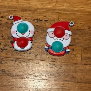 Festive Santa and Snowman Fidget Toys